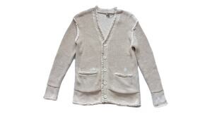 R13 Boxy Cardigan With Rolled Edges Size XS 100% Cotton NWT
